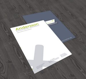 Briefbogen-Design für Andersson Archtekten